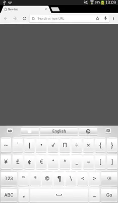 GO Keyboard White Theme android App screenshot 2